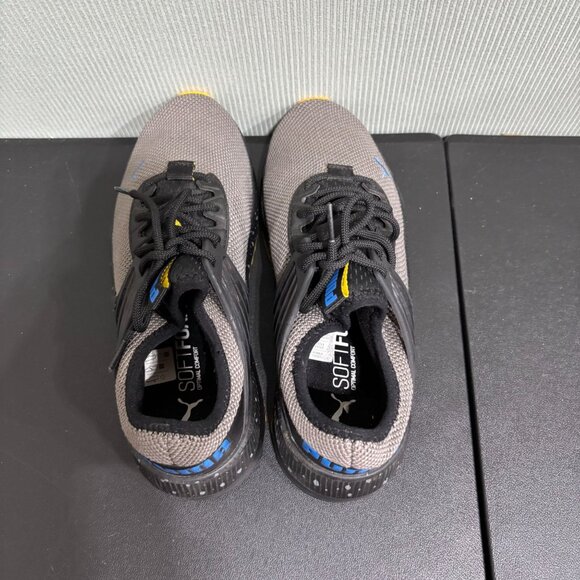 Puma Gray & Black Sneakers With Yellow Sole Womens US 7C SoftFoam - Picture 8 of 12